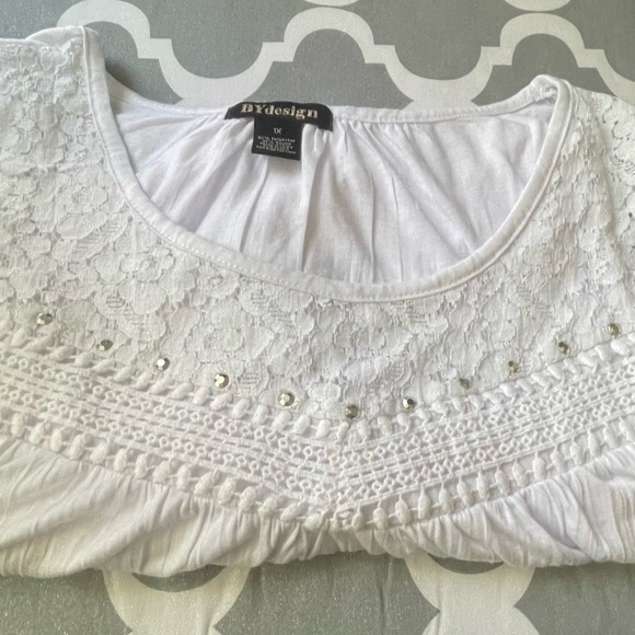 By design White Sleeveless Top 1X - Picture 7 of 9